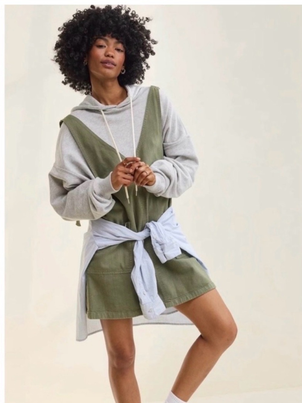 Aerie skirtall/overall M